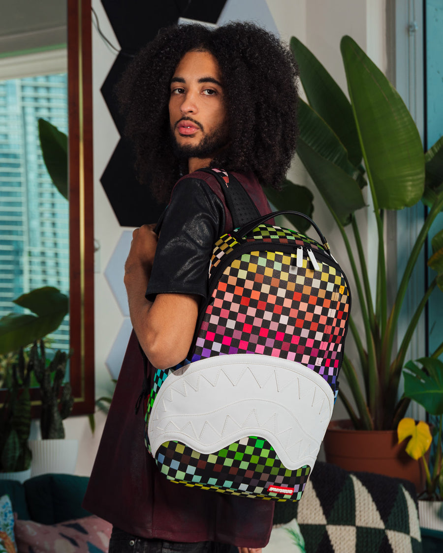 SPRAYGROUND® BACKPACK SHARKS IN PARIS THE GRID BACKPACK (DLXV)