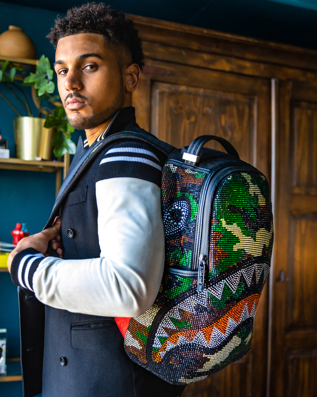 Sprayground trinity camo dlx backpack Clearance