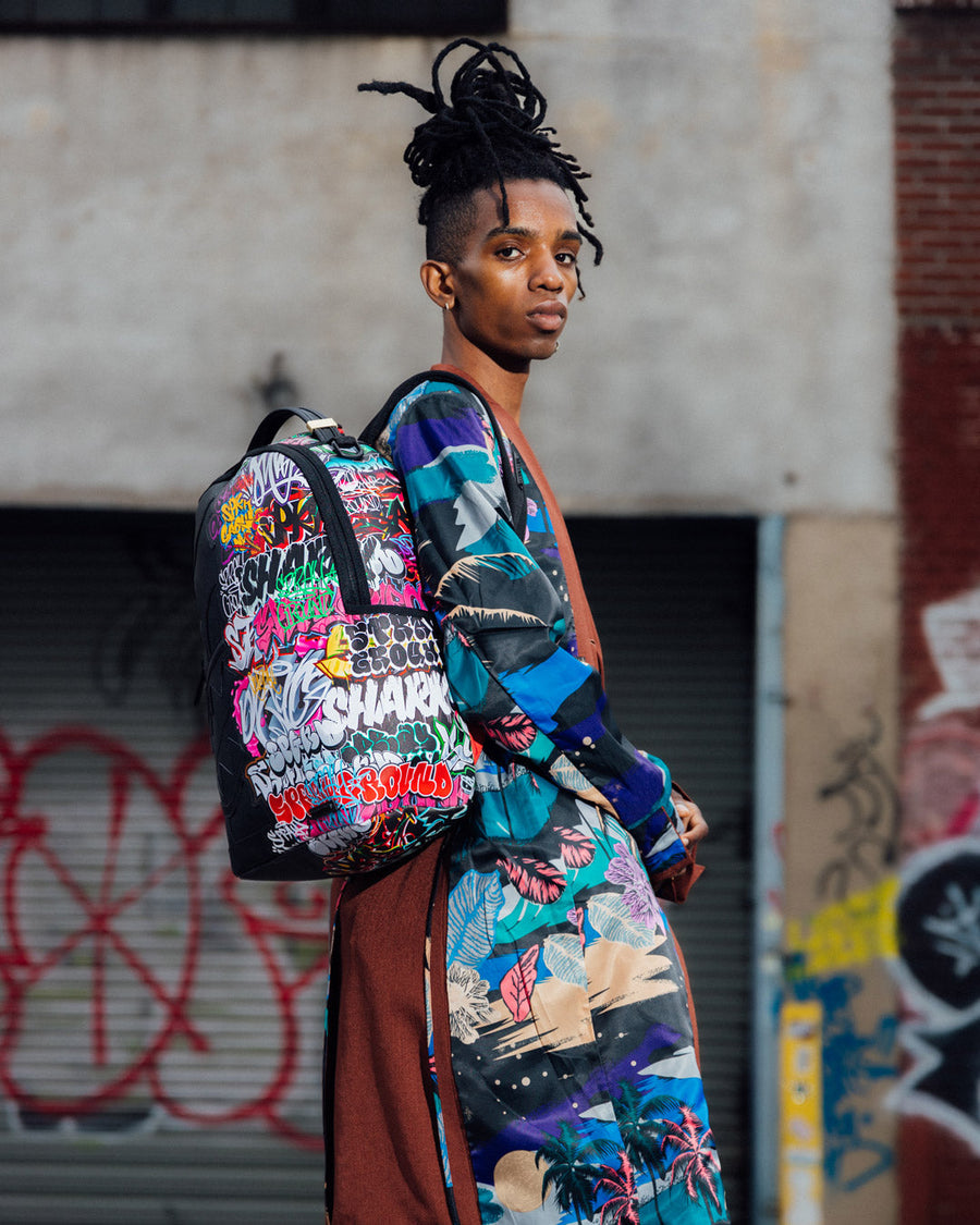 SPRAYGROUND® BACKPACK HALF GRAFF NIGHT BACKPACK (DLXV)