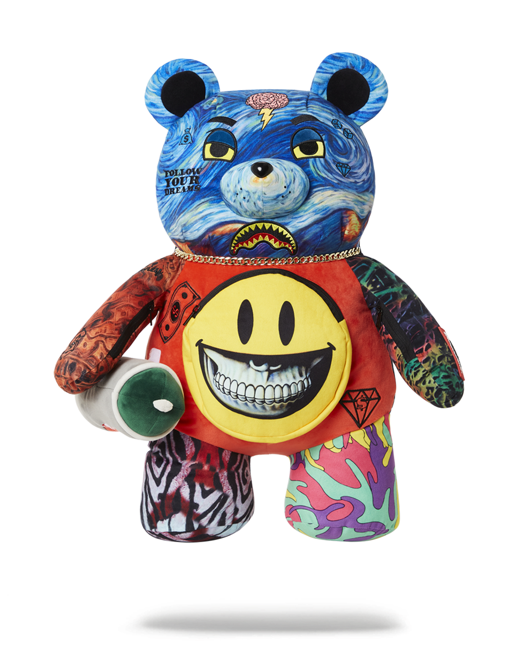 SPRAYGROUND® BACKPACK VILLAIN MONEY BEAR TEDDYBEAR RON ENGLISH EDITION BACKPACK