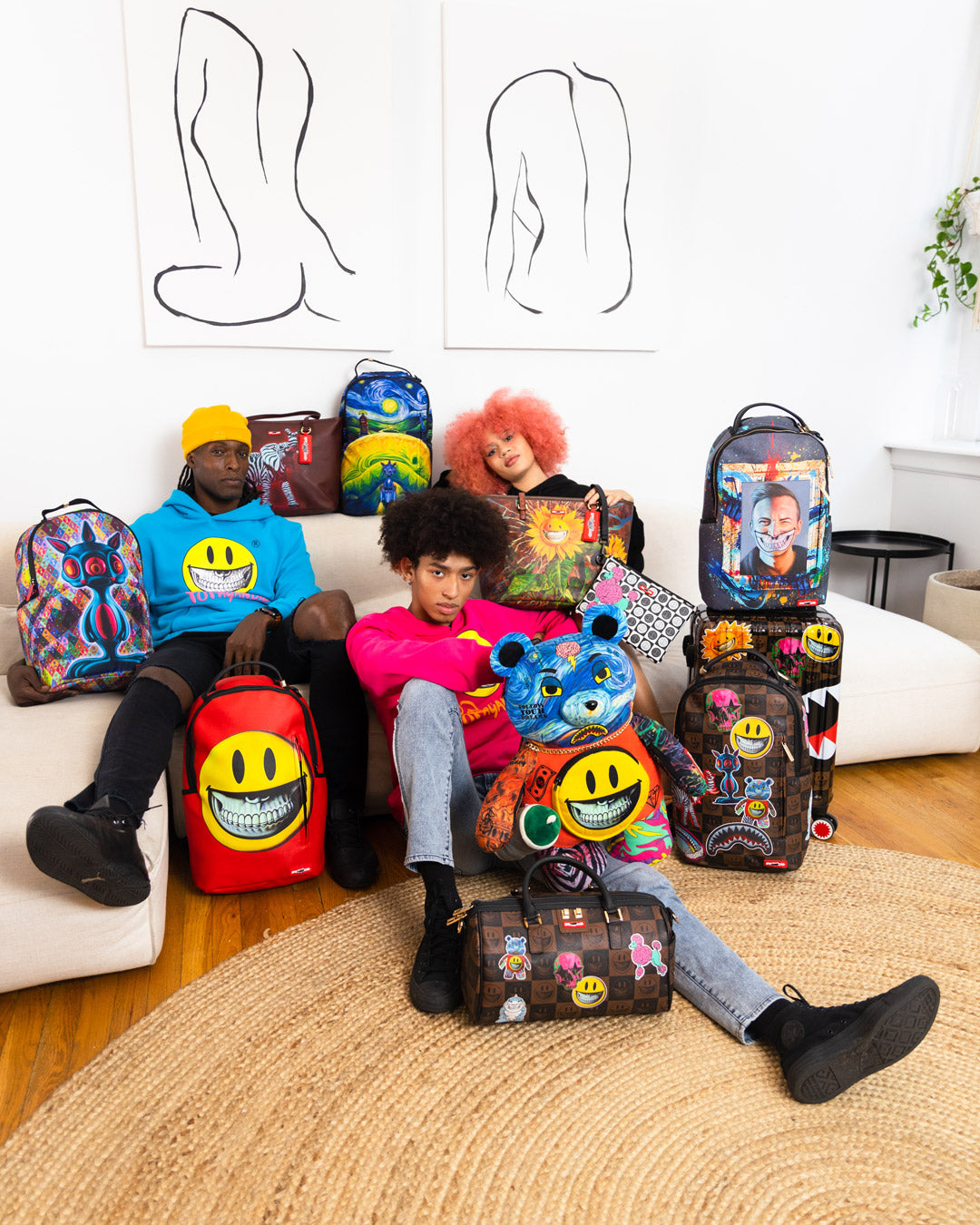 sprayground teddy bear backpack