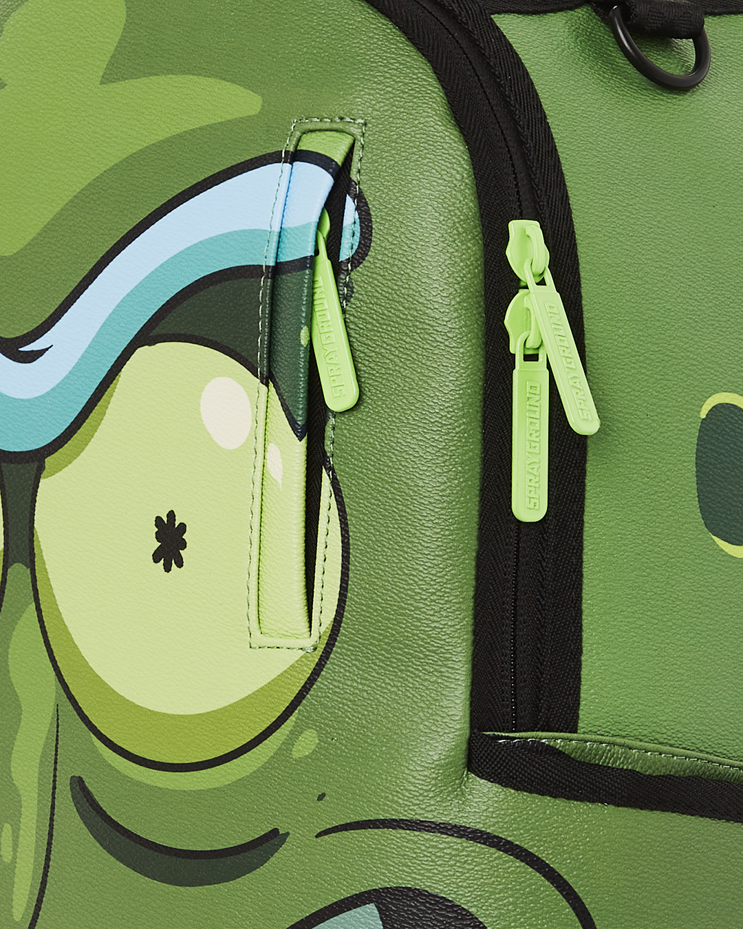 Sprayground x Rick & Morty Shark Bite Green Backpack