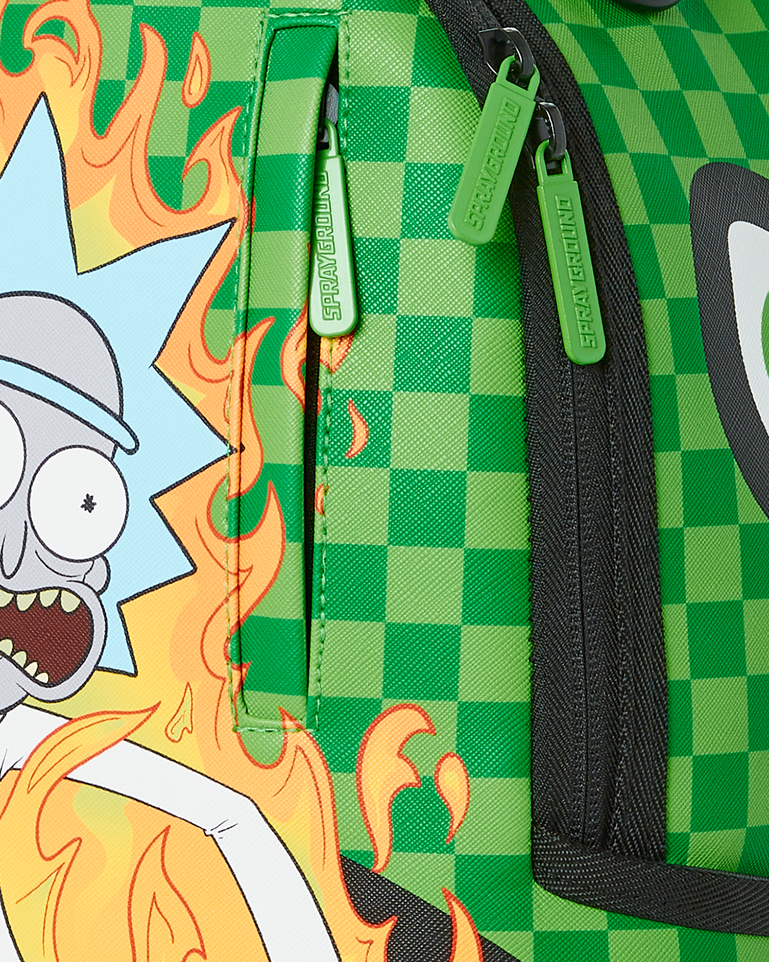 sprayground backpack rick and morty