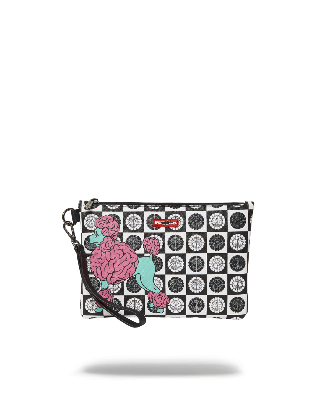 SPRAYGROUND® POUCHETTE POODLE CHECK RON ENGLISH COLLAB POUCHETTE