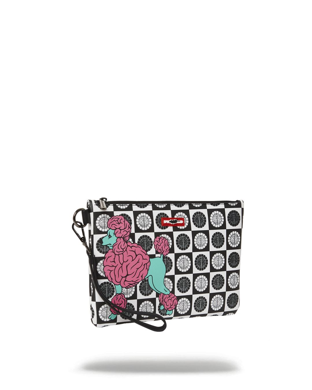 SPRAYGROUND® POUCHETTE POODLE CHECK RON ENGLISH COLLAB POUCHETTE