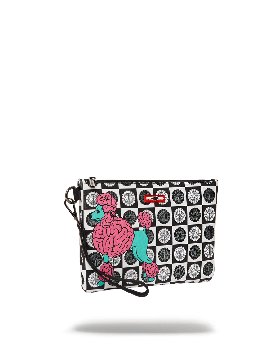 SPRAYGROUND® POUCHETTE POODLE CHECK RON ENGLISH COLLAB POUCHETTE