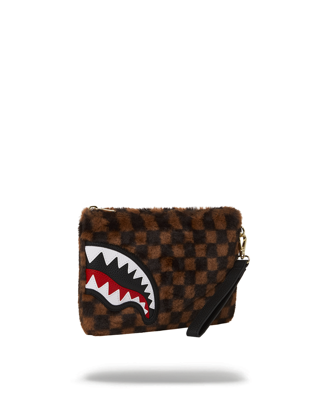 SPRAYGROUND® POUCHETTE FURRR SHARKS IN PARIS CROSSOVER CLUTCH