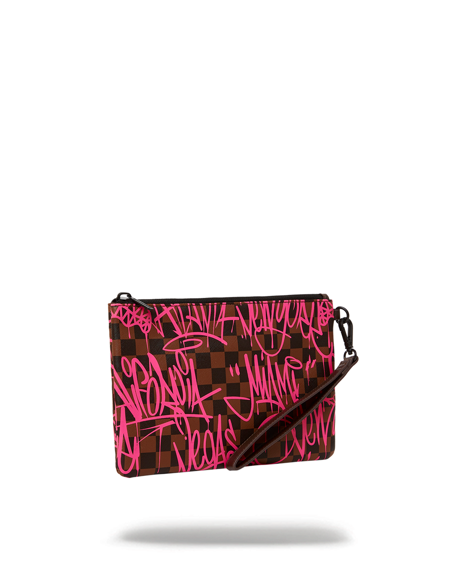 Sprayground Neon Floral Cross-over Clutch