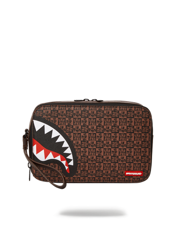 SPRAYGROUND® TOILETRY FRENZY SHARKS TOILETRY BAG