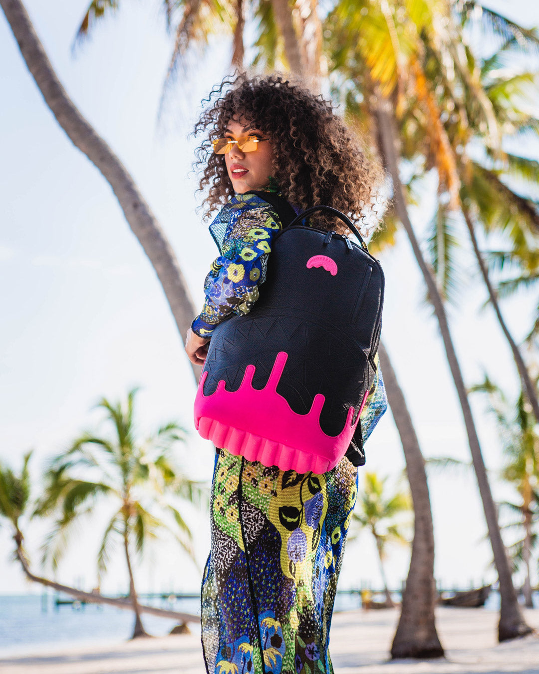 Sprayground Pink Drippin Backpack