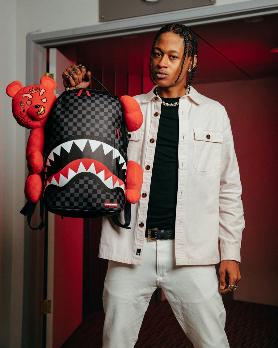 SPRAYGROUND® BACKPACK DIABLO PLUSH WRAPAROUND BACKPACK (DLXV)