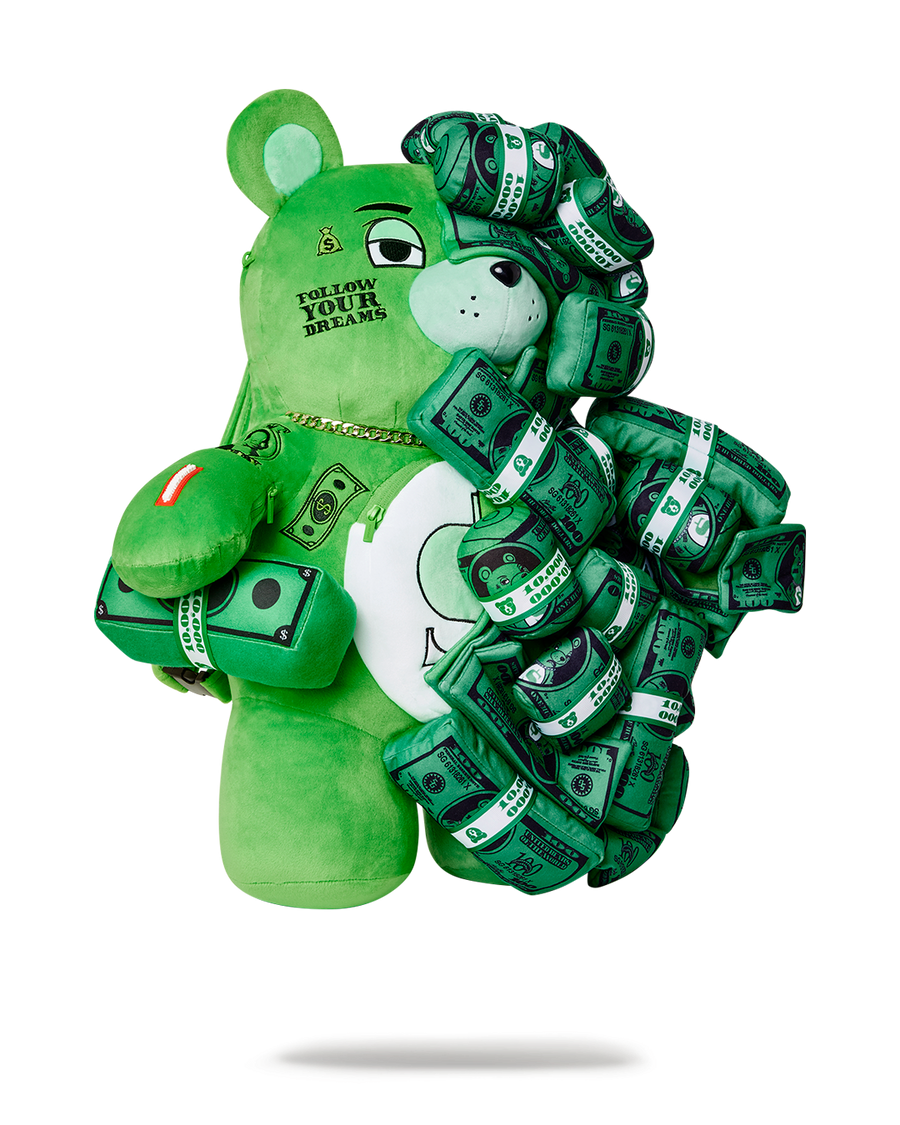 SPRAYGROUND® BACKPACK MONEY ON MONEY TEDDYBEAR BACKPACK