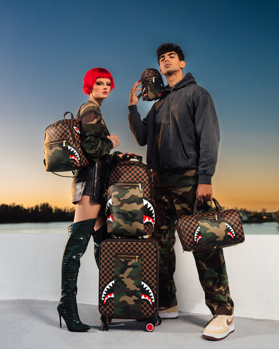 sprayground sharks in paris duffle