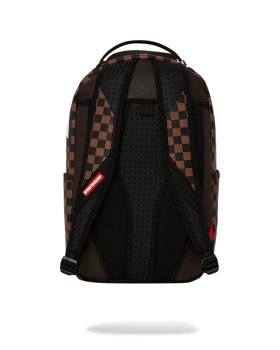 SPRAYGROUND® BACKPACK EXTERIOR GOLD ZIP POCKET SHARKS IN PARIS BACKPACK (DLXV)