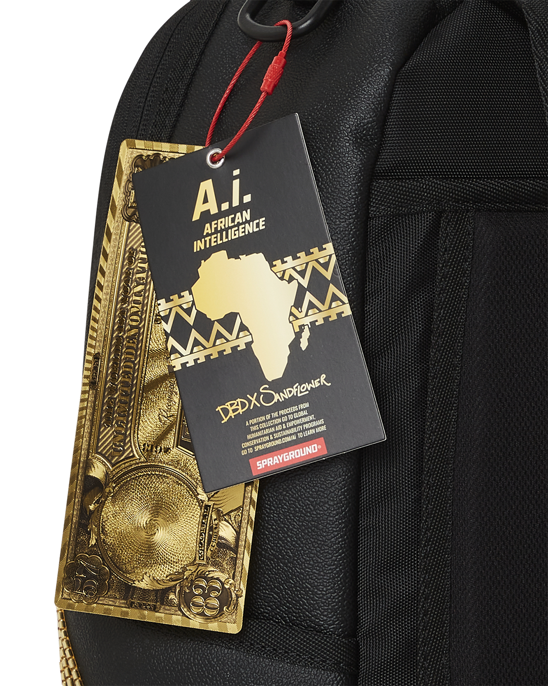 SPRAYGROUND® BACKPACK A.I.8 AFRICAN INTELLIGENCE GUIDED LEOPARD BACKPACK (DLXV)