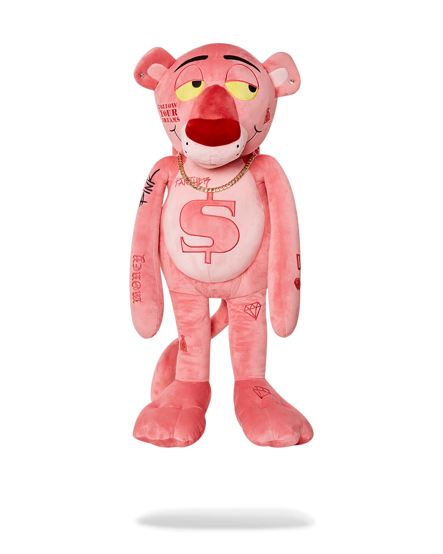 SPRAYGROUND® TEDDY BEAR PINK PANTHER UP TO NO GOOD TEDDY BEAR BACKPACK