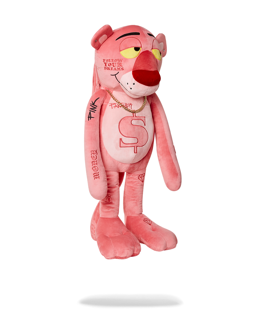 SPRAYGROUND® TEDDY BEAR PINK PANTHER UP TO NO GOOD TEDDY BEAR BACKPACK