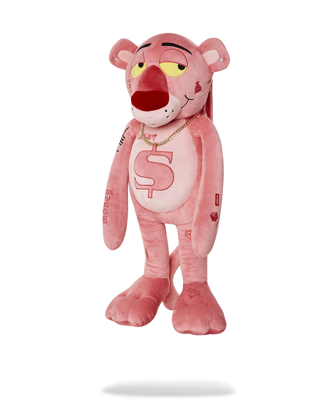 SPRAYGROUND® TEDDY BEAR PINK PANTHER UP TO NO GOOD TEDDY BEAR BACKPACK