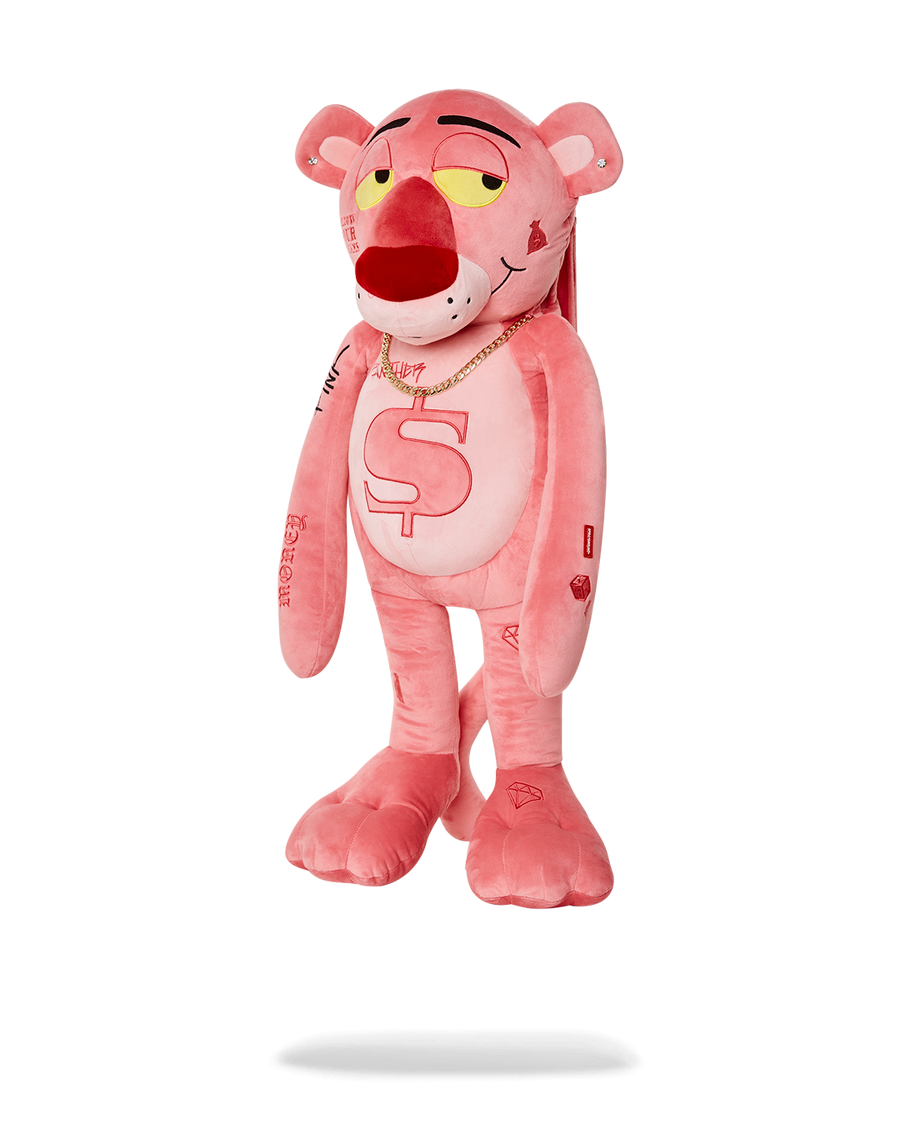 SPRAYGROUND® TEDDY BEAR PINK PANTHER UP TO NO GOOD TEDDY BEAR BACKPACK