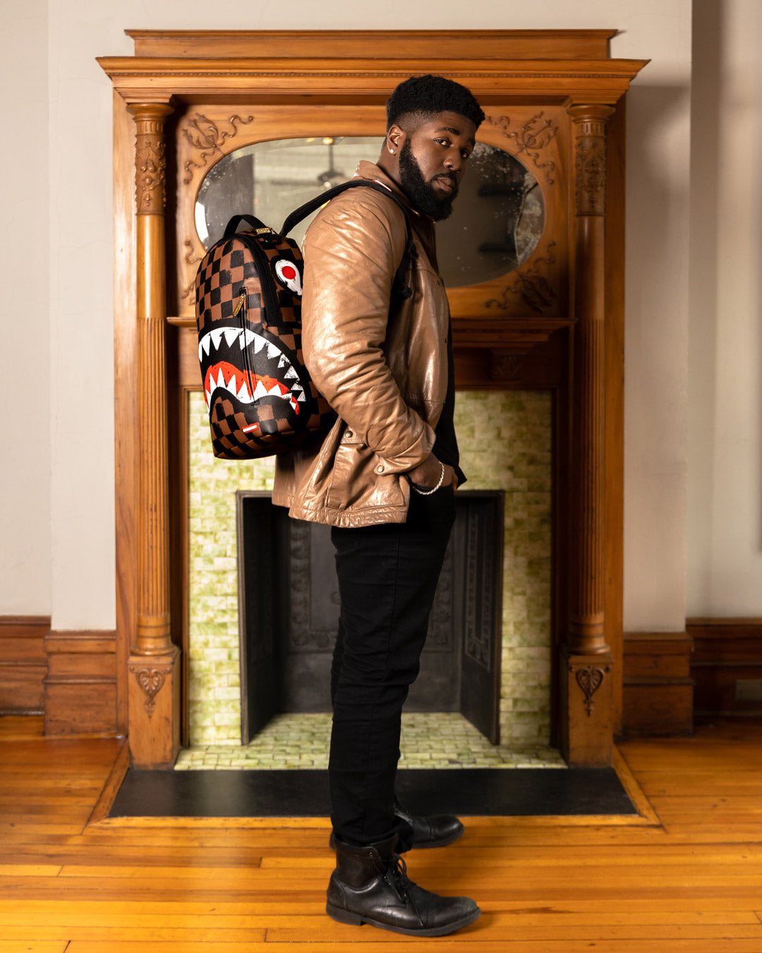 Sprayground - Furrr Sharks in Paris Backpack (DLXV)