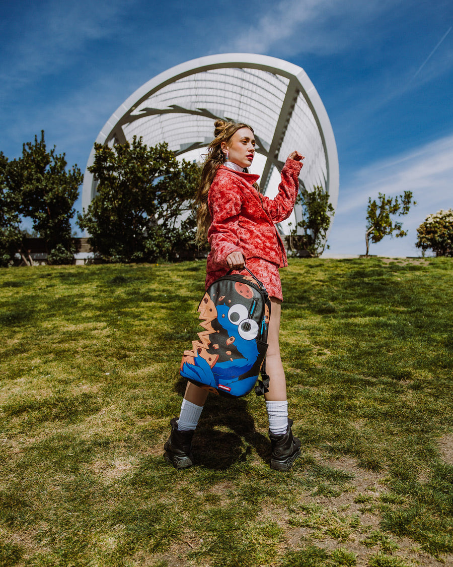 SPRAYGROUND® BACKPACK COOKIE MONSTER COOKIE SHARKBITE BACKPACK (DLXV)