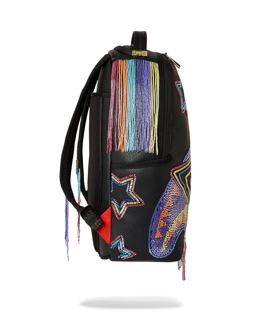SPRAYGROUND® BACKPACK STAR RACER A.I.7 SANDFLOWER COLLAB BEADED BACKPACK