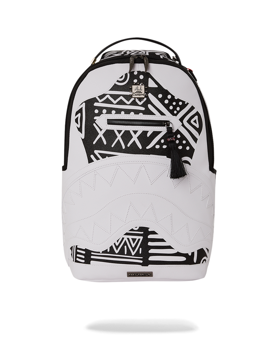 Sprayground black and white hot sale backpack