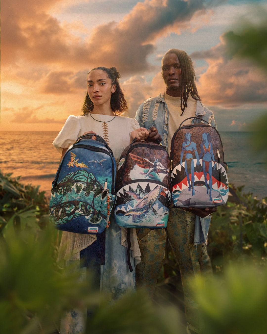 Sprayground Avatar Jake & Neytiri Ocean Shark Backpack B5193 – I-Max  Fashions