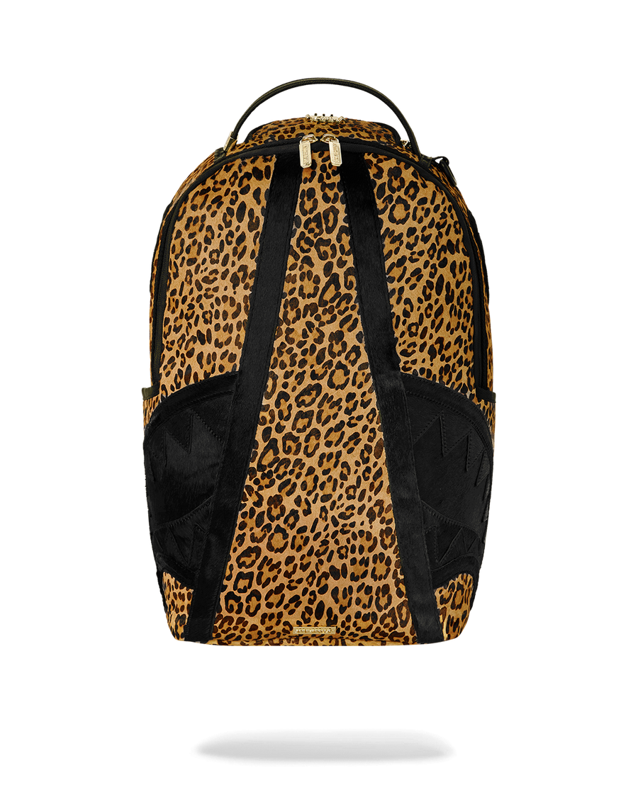 SPRAYGROUND® BACKPACK A.I.8 AFRICAN INTELLIGENCE LEOPARD FUR SHARK BACKPACK