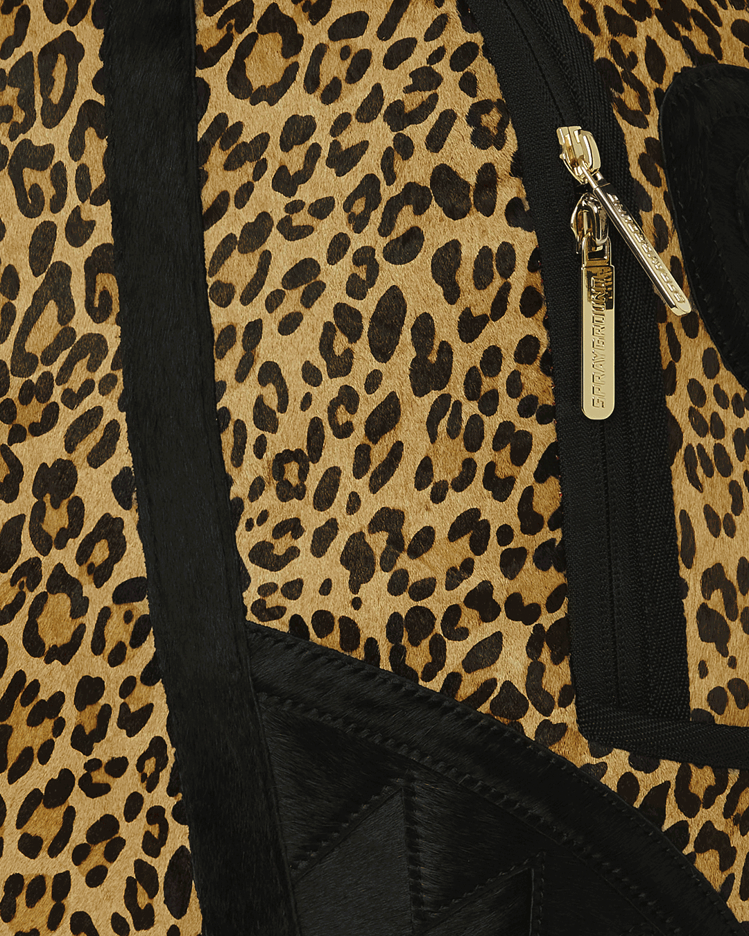 SPRAYGROUND® BACKPACK A.I.8 AFRICAN INTELLIGENCE LEOPARD FUR SHARK BACKPACK