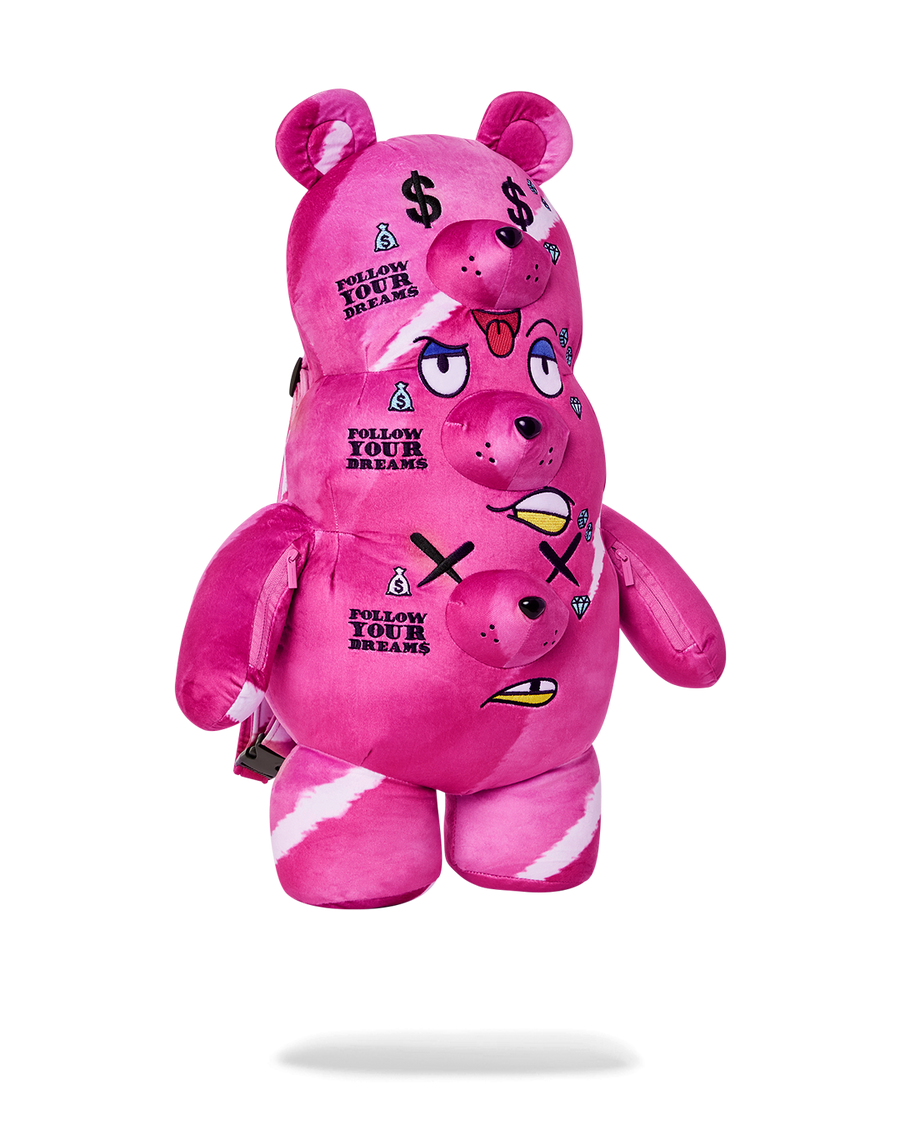 SPRAYGROUND® BACKPACK THE 3 HEADED BEAR PLUSH TEDDYBEAR BACKPACK