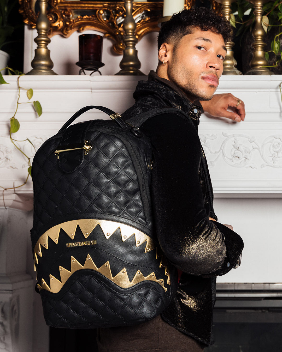 Sprayground Faux Leather Backpacks for Men