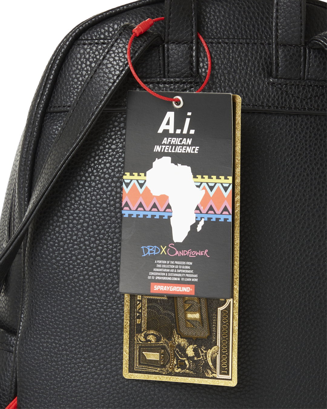 SPRAYGROUND® BACKPACK STAR RACER A.I.7 SANDFLOWER COLLAB BEADED SAVAGE BACKPACK