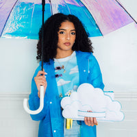 SPRAYGROUND® POUCHETTE CLOUDY WITH A CHANCE OF SHARK CROSSOVER CLUTCH