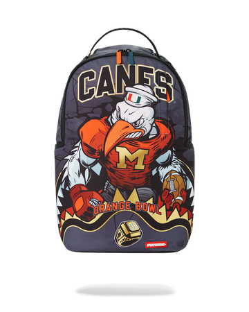 SPRAYGROUND® BACKPACK CANES MUSCLE UNIVERSITY OF MIAMI BACKPACK (WITH WARREN SAPP)