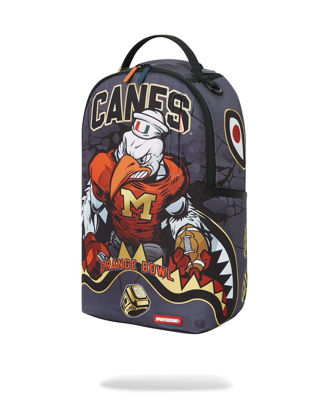 SPRAYGROUND® BACKPACK CANES MUSCLE UNIVERSITY OF MIAMI BACKPACK (WITH WARREN SAPP)
