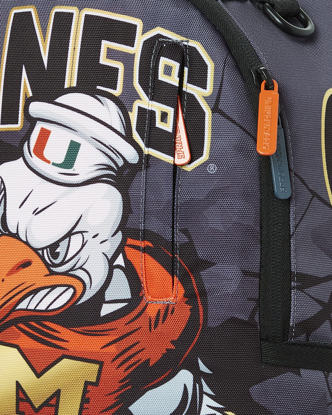 SPRAYGROUND® BACKPACK CANES MUSCLE UNIVERSITY OF MIAMI BACKPACK (WITH WARREN SAPP)