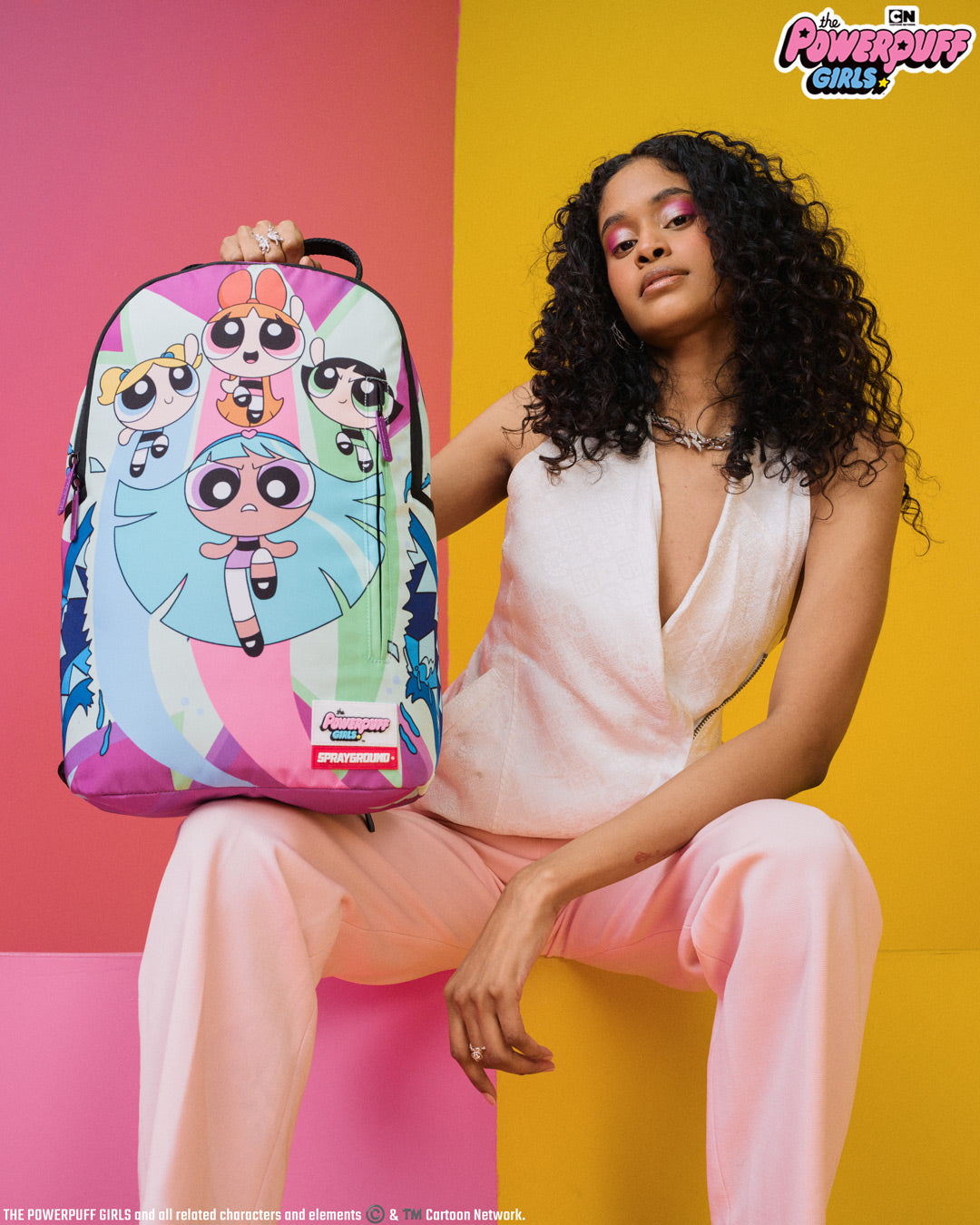 SPRAYGROUND® BACKPACK POWER PUFF GIRLS MONSTER SHARK BACKPACK