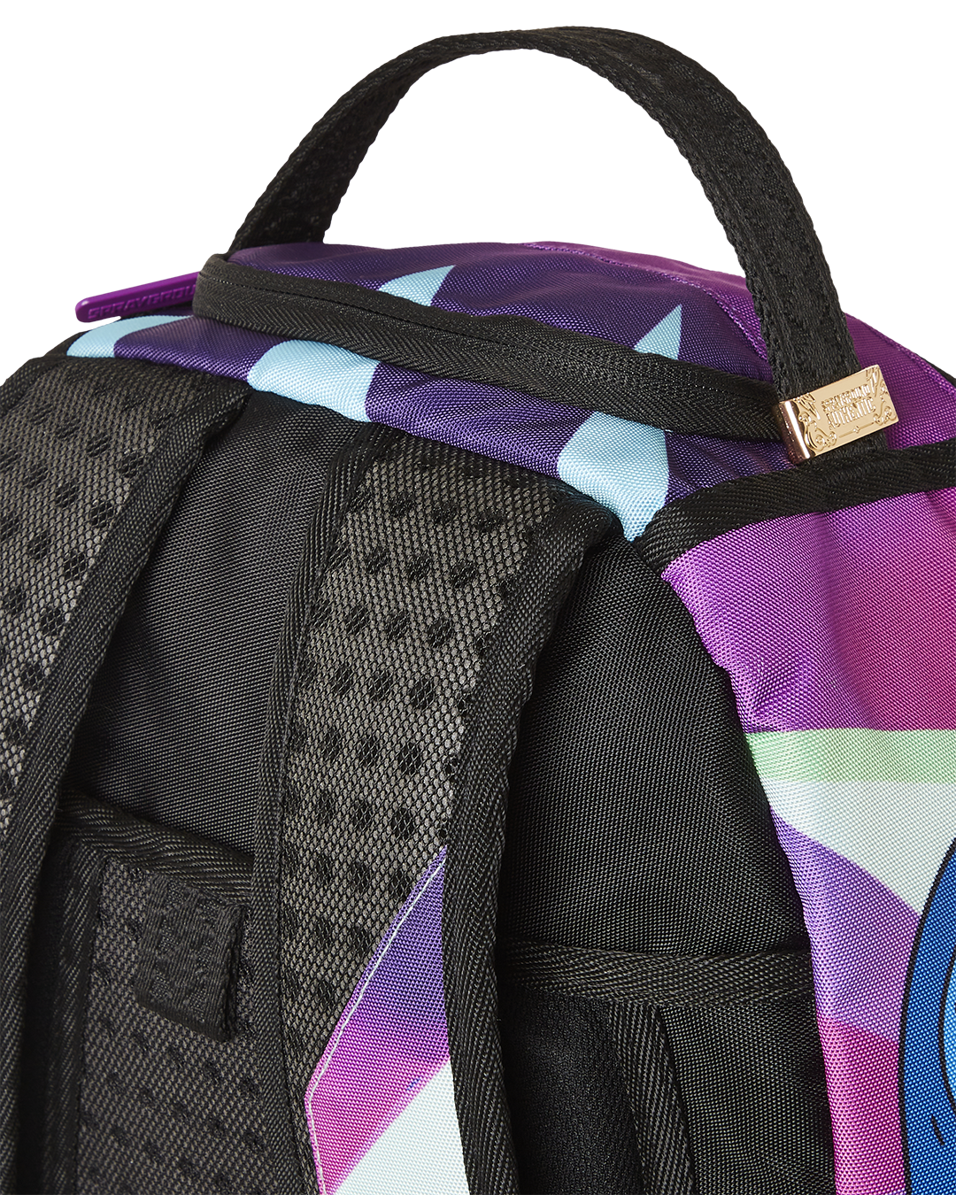 Sprayground hologram shark backpack top