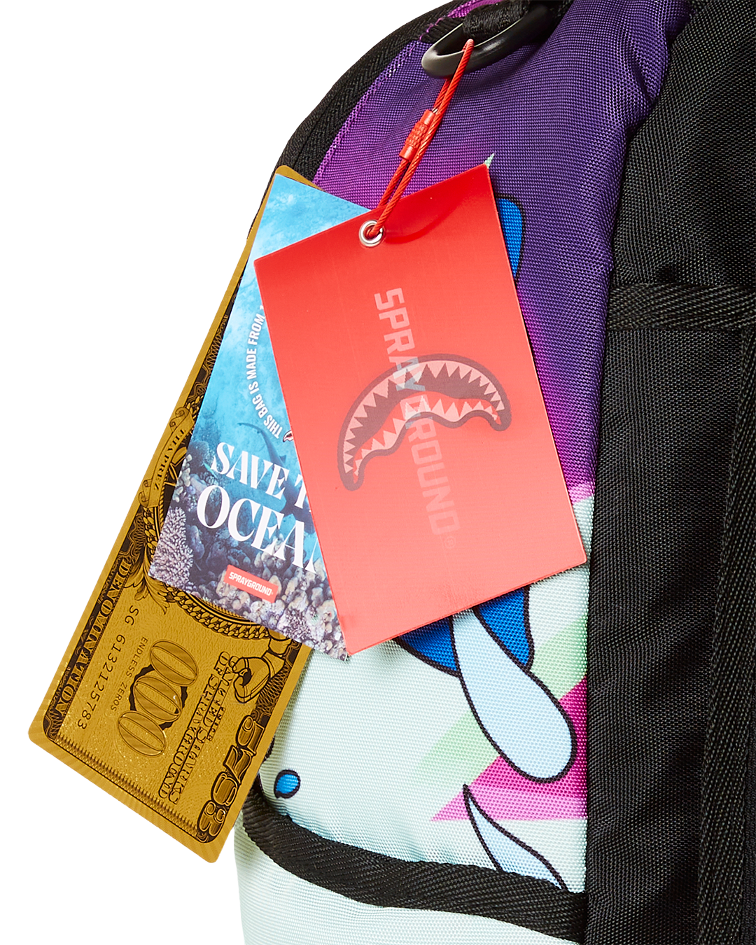 Sprayground Garfield Backpack Shark Mouth Books Bag Laptop Back To School  New