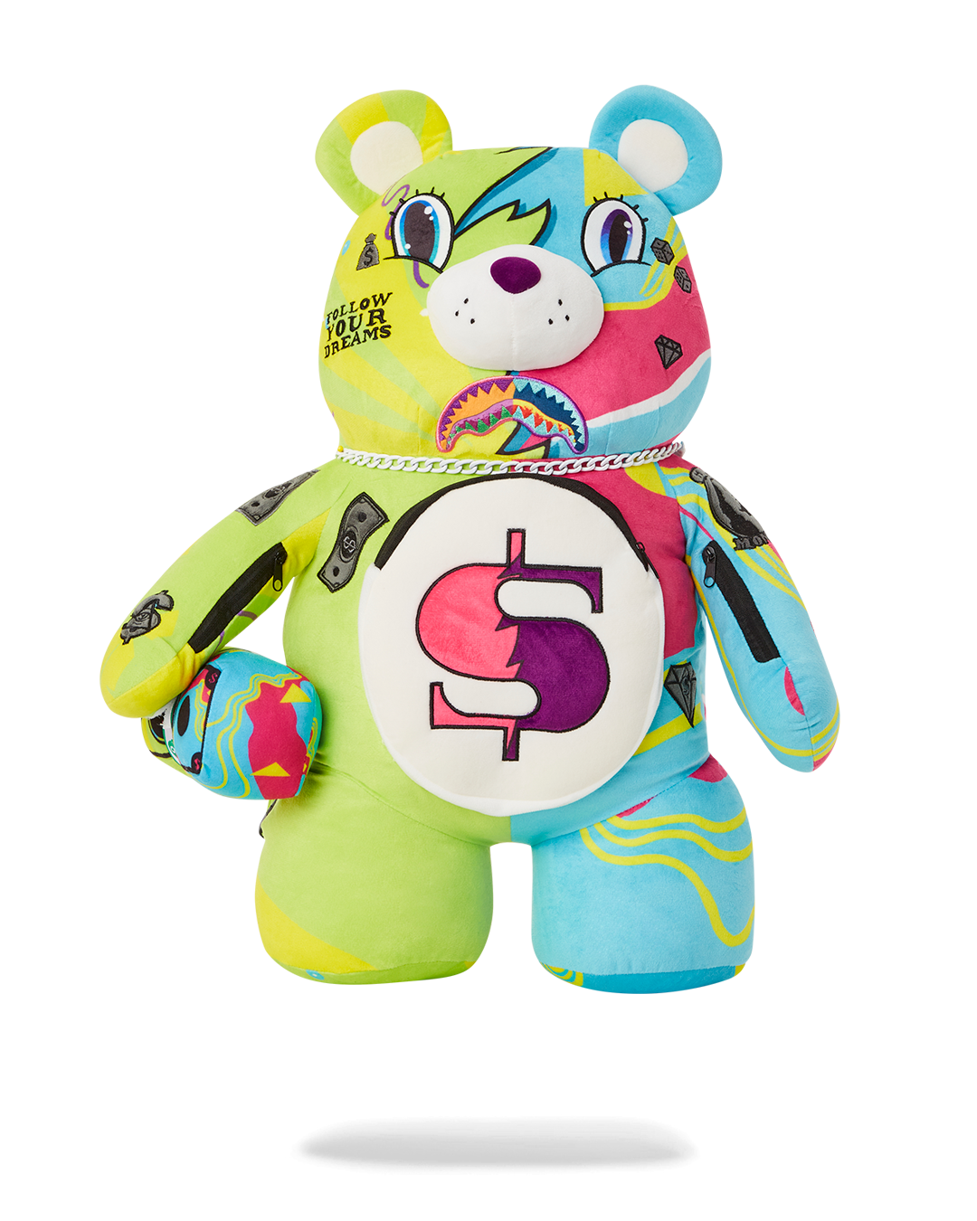 SPRAYGROUND® BACKPACK SUPER WEIRD MONEYBEAR TEDDYBEAR BACKPACK