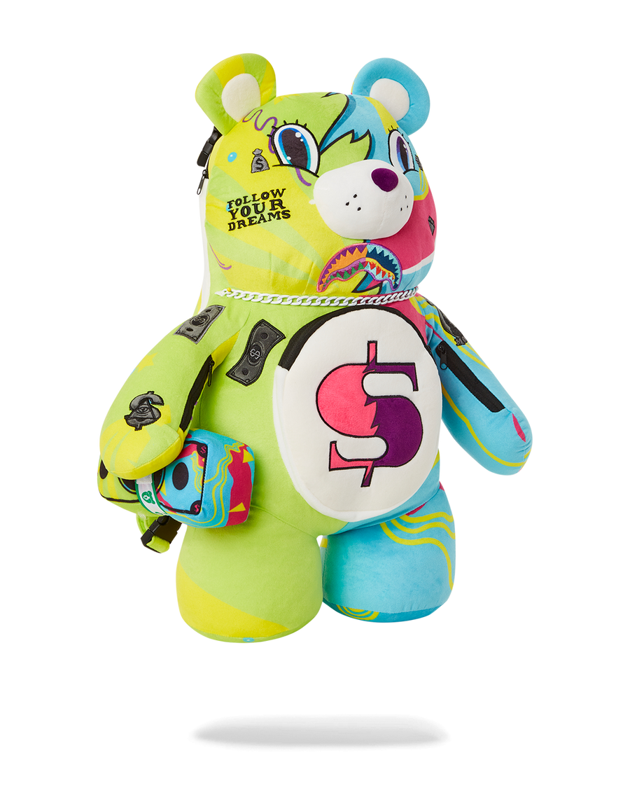 SPRAYGROUND® BACKPACK SUPER WEIRD MONEYBEAR TEDDYBEAR BACKPACK