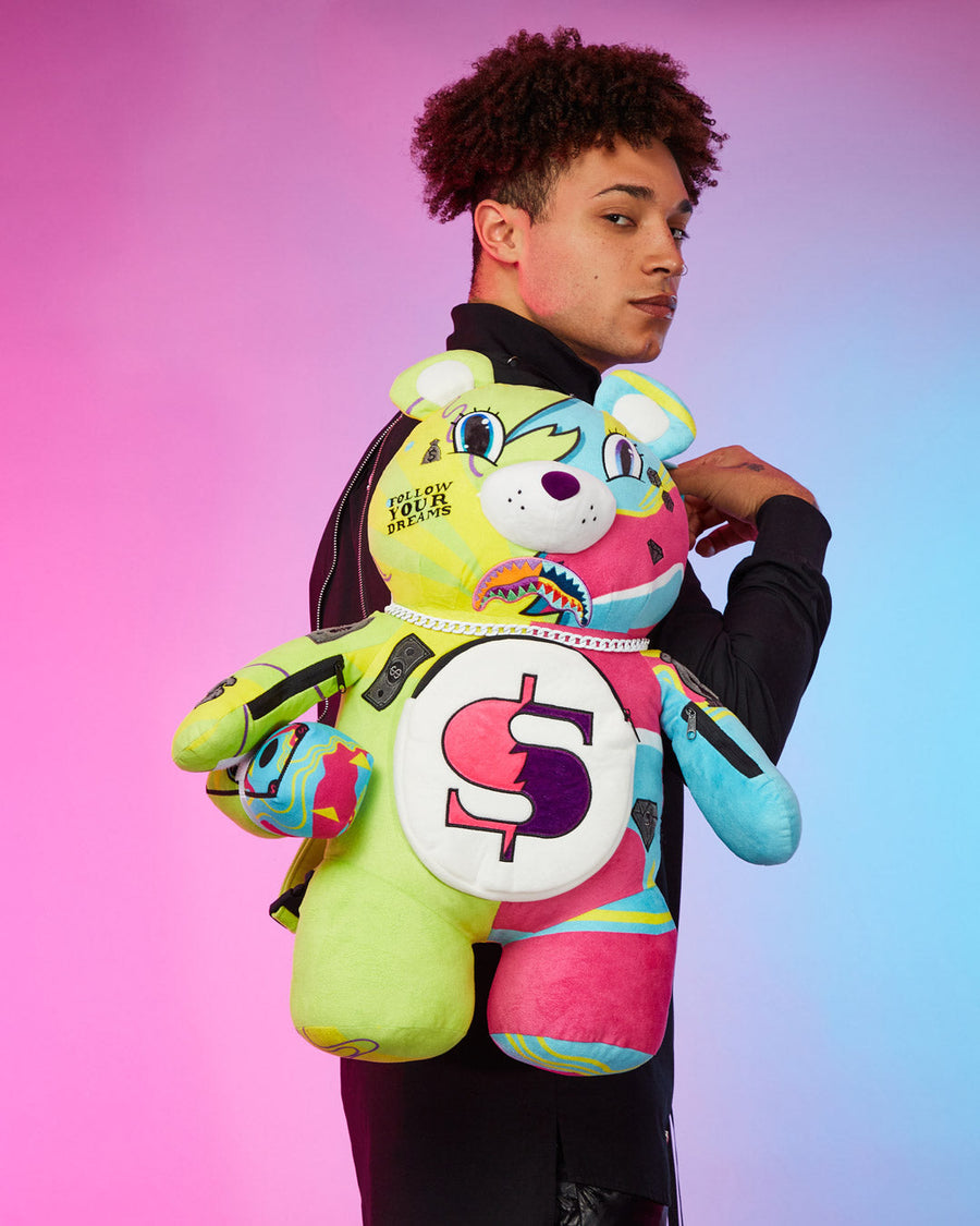 SPRAYGROUND® BACKPACK SUPER WEIRD MONEYBEAR TEDDYBEAR BACKPACK