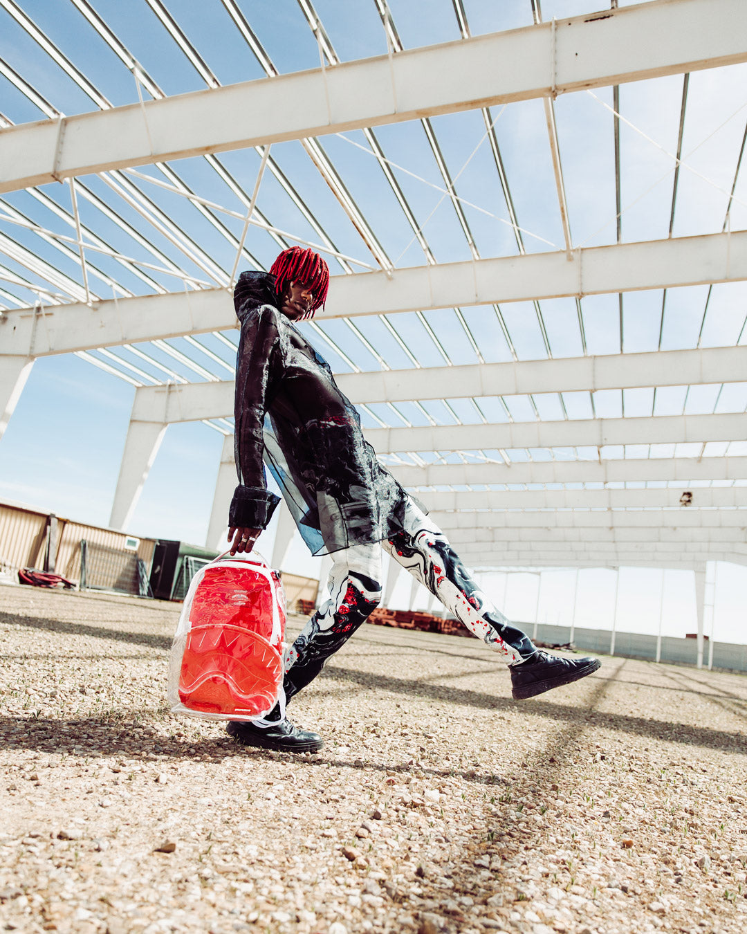 Clear sprayground backpack clearance