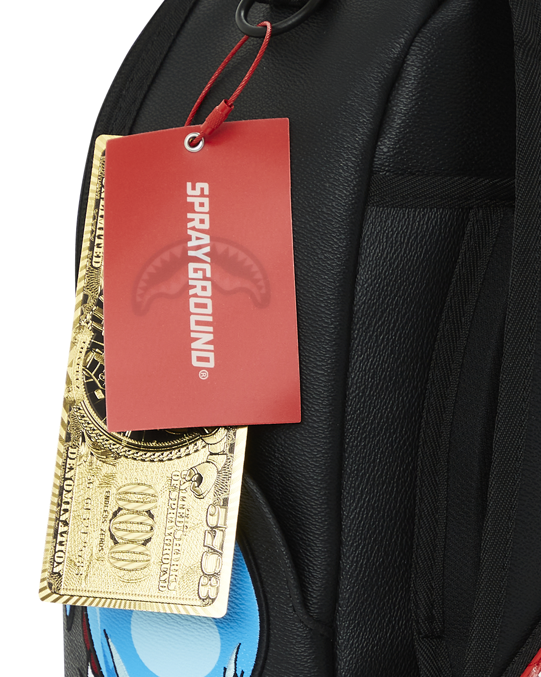 Sprayground All Chewed Up Backpack Black Blue Red $100.00 – FCS