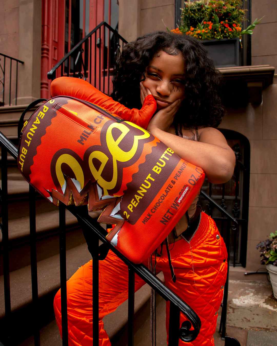 Sprayground Reese's Peanut Butter Cup Shark Bite Backpack