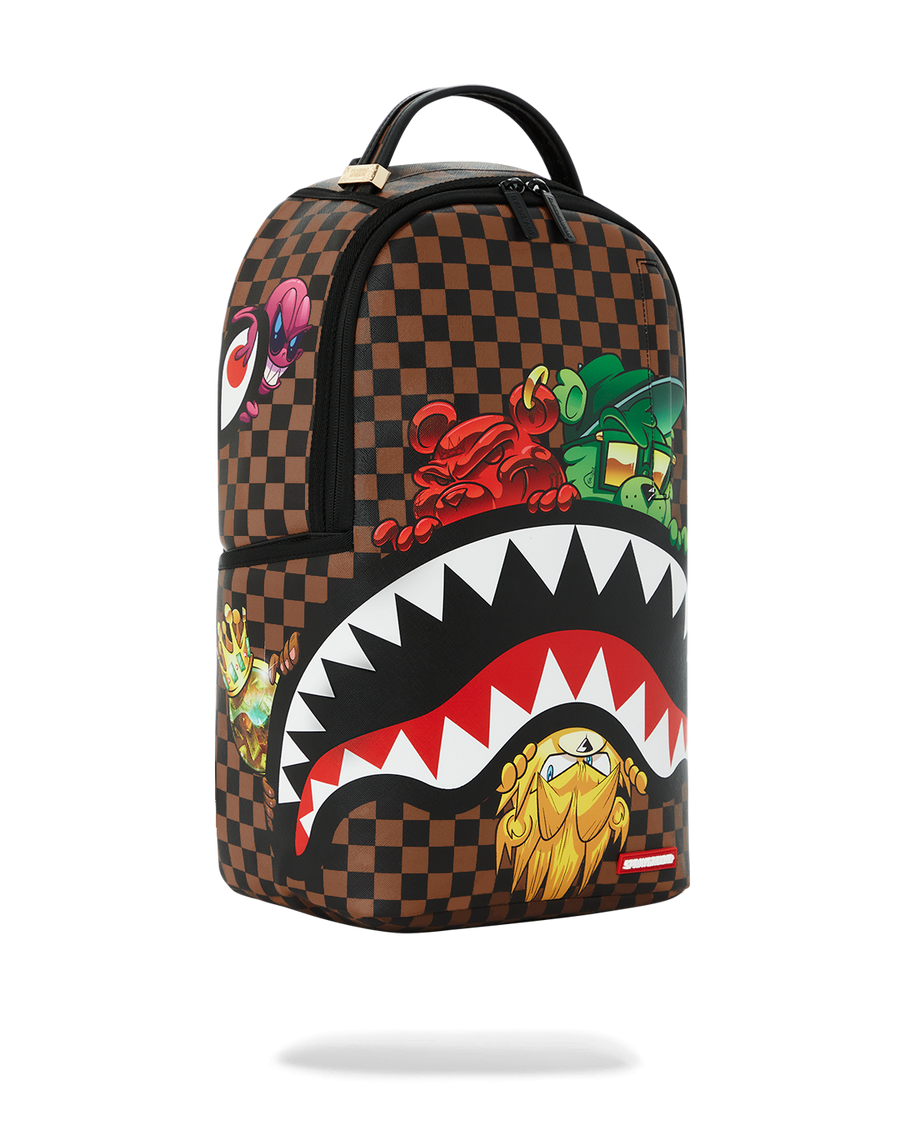 SHARKS IN PARIS CHARACTERS SNEAKIN BACKPACK (DLXV) – SPRAYGROUND®