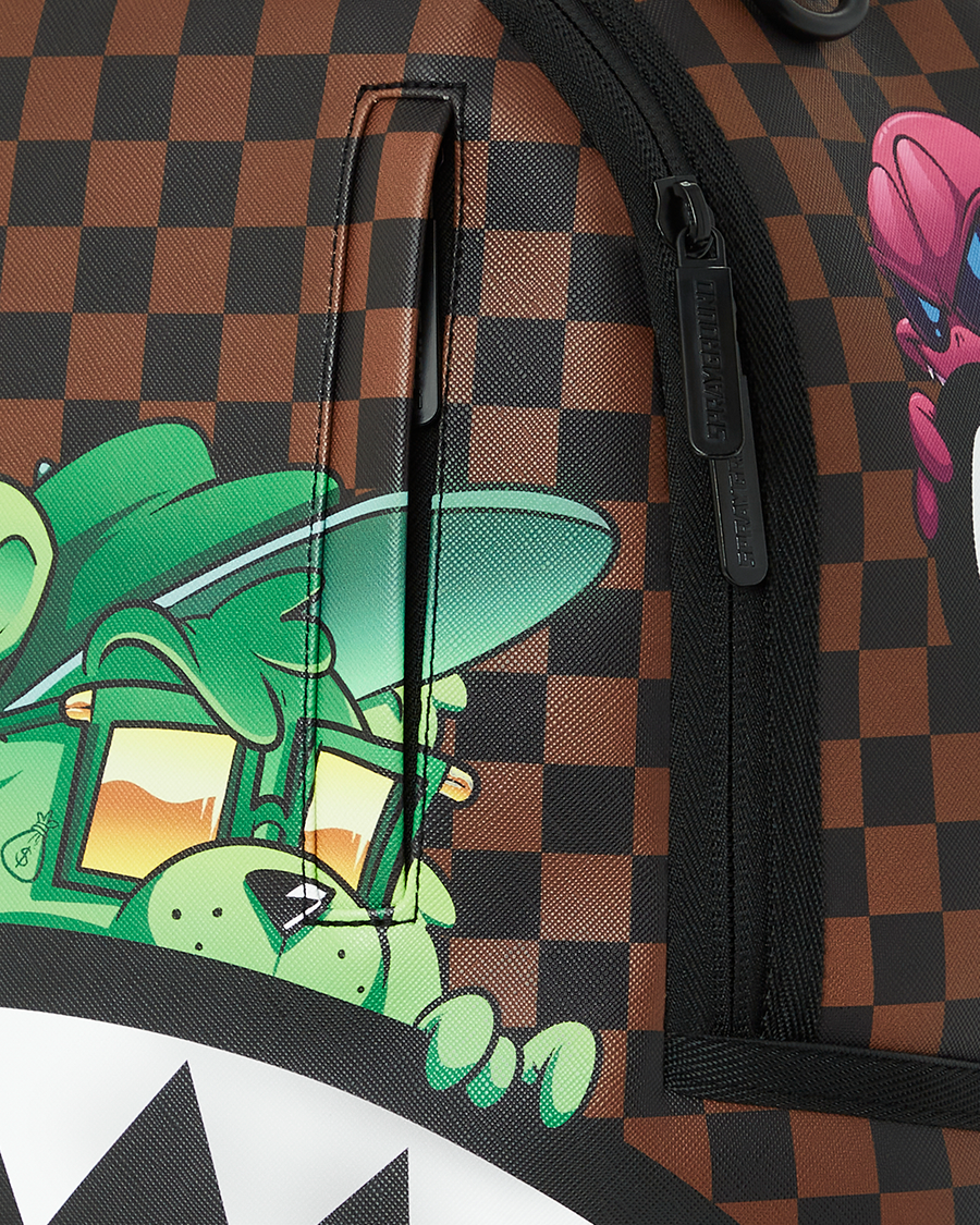 SPRAYGROUND® BACKPACK SHARKS IN PARIS CHARACTERS SNEAKIN BACKPACK (DLXV)