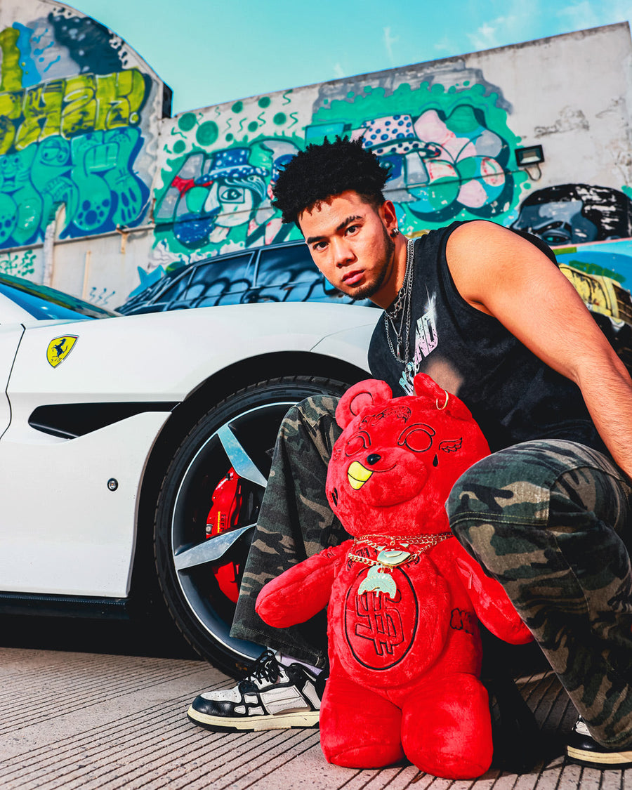 SPRAYGROUND® BACKPACK DIABLO PLUSH TEDDYBEAR BACKPACK