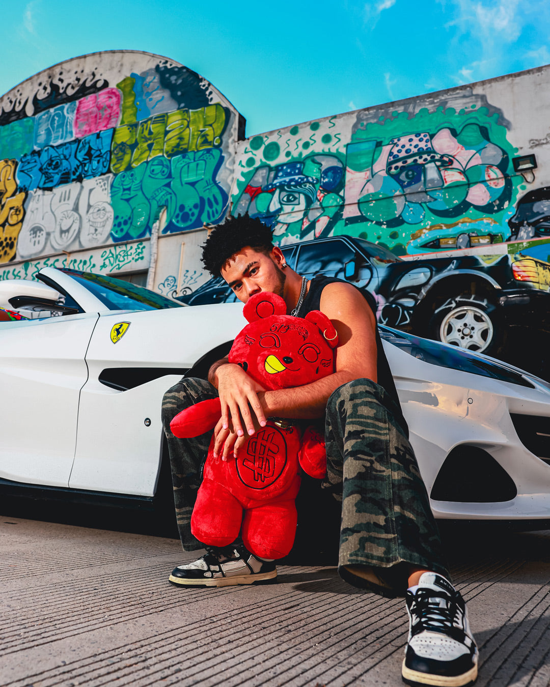 SPRAYGROUND® BACKPACK DIABLO PLUSH TEDDYBEAR BACKPACK